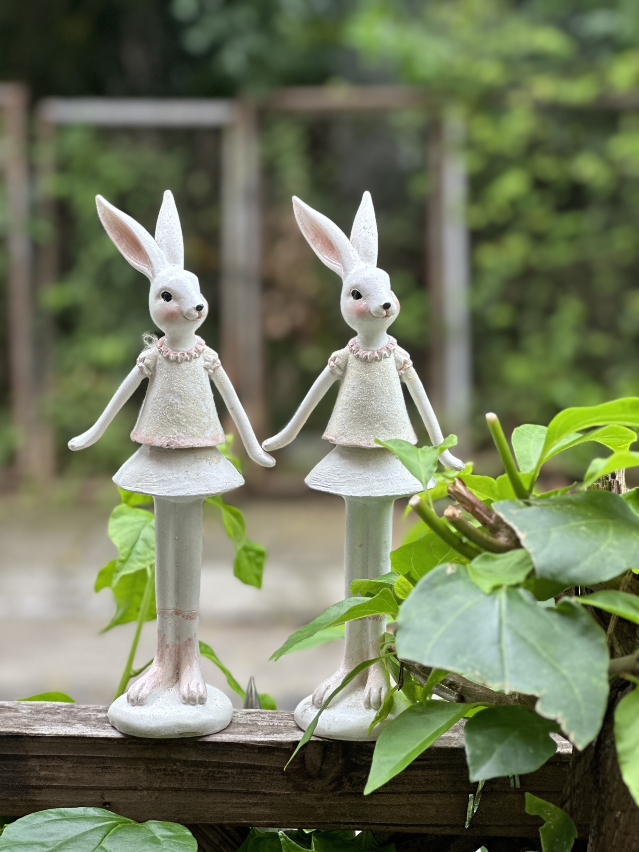 花盆边装饰庭院花园杂货小兔子摆件庭院鱼缸盆景可爱卡通阳台造景