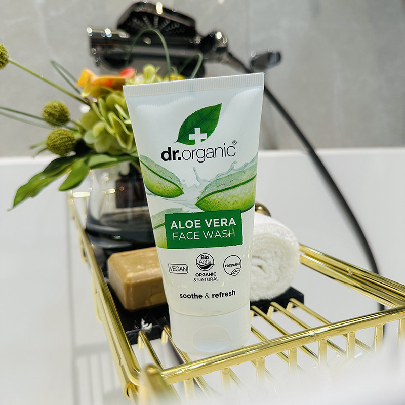 英国有机博士芦荟洁面乳洗面奶修复肌肤温和深层清洁Dr.organic