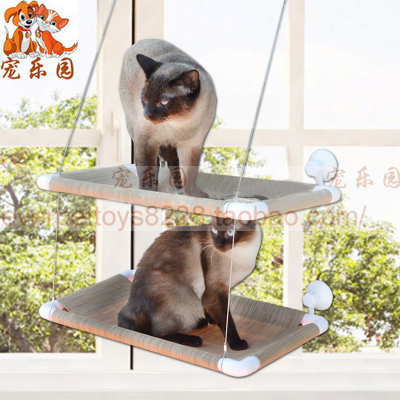 窗台猫吊床宠物窝吸盘承重可拆洗