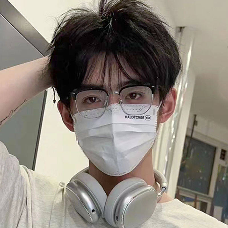 斯文半框近视眼镜男款高颜值可配度数百搭防蓝光防辐射平光镜框架,ZIPPO/瑞士军刀/眼镜,定制成品光学镜,淘宝优惠券,粉丝福利购,淘宝优惠卷