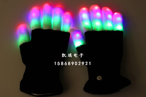 1247包邮 一双 最新款闪光手套 发光手套 酒吧迪吧街舞舞蹈用品