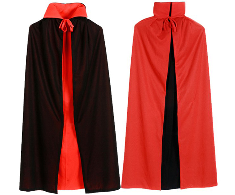 1452万圣节装扮 1.2米长巫师披风 魔法披风 吸血鬼披风黑红披风