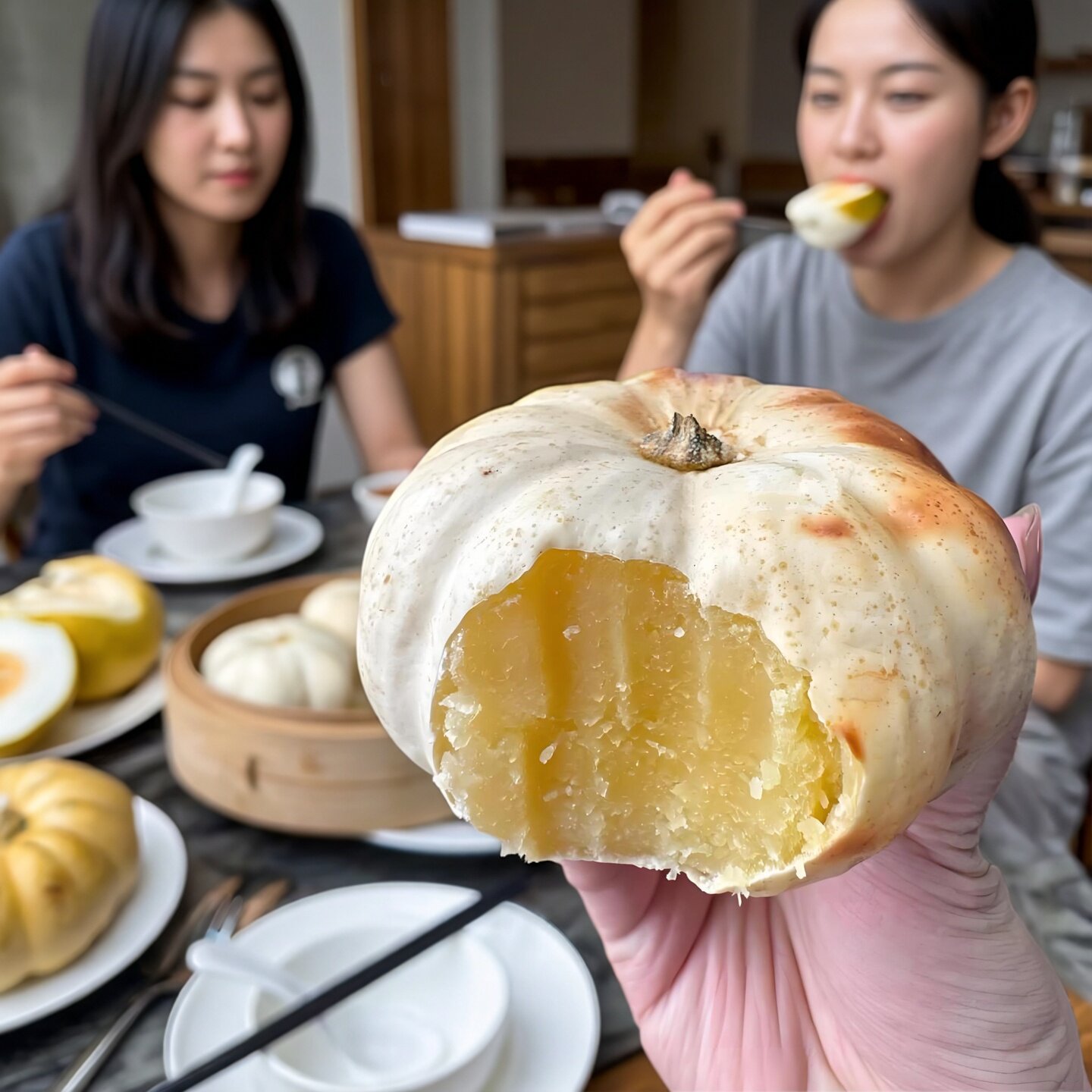 白心奶油贝贝南瓜孕妇营养早餐品