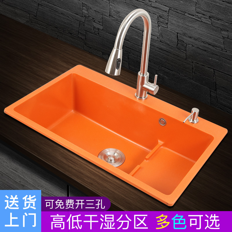 石英石水槽单槽花岗岩 价格 怎么样 图片