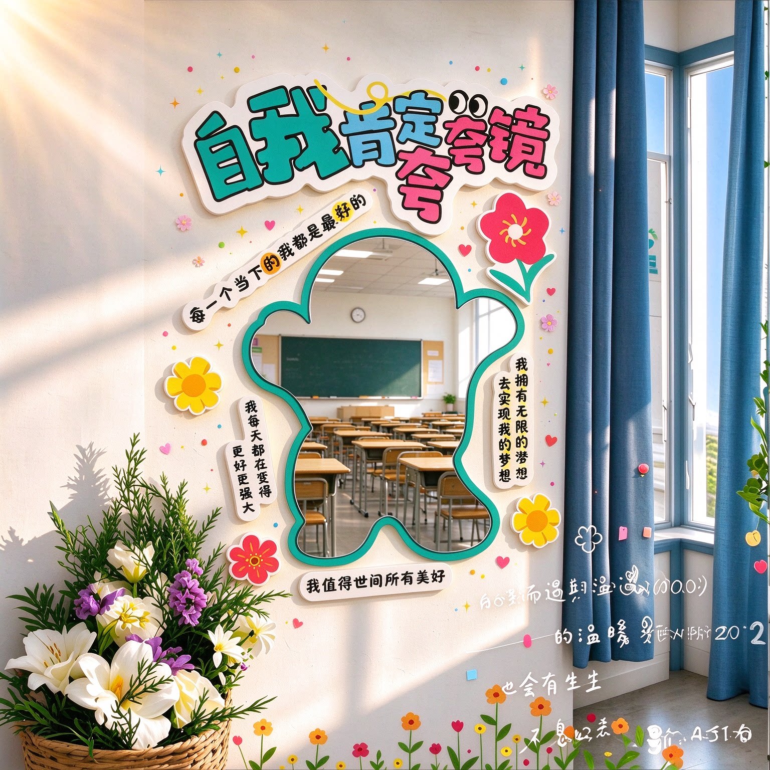 中考班级教室励志标语墙贴