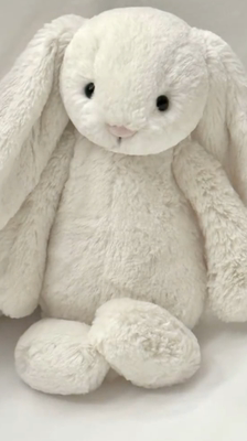JELLYCAT 害羞系列 邦尼兔 陪伴 白色 玩偶 18cm毛绒公仔BASS6BC