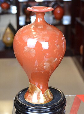 结晶釉小号台面喜庆工艺品包邮