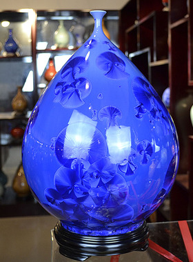 现代中式风结晶釉工艺品厂家直销