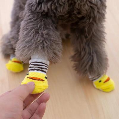 狗狗袜子防脏防滑狗狗脚套不掉中小型犬腿套泰迪猫咪宠物鞋子防抓