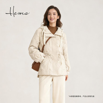 海尔曼斯25冬季新品通勤百搭衣橱体制内气质修身款羽绒服23BH7B82