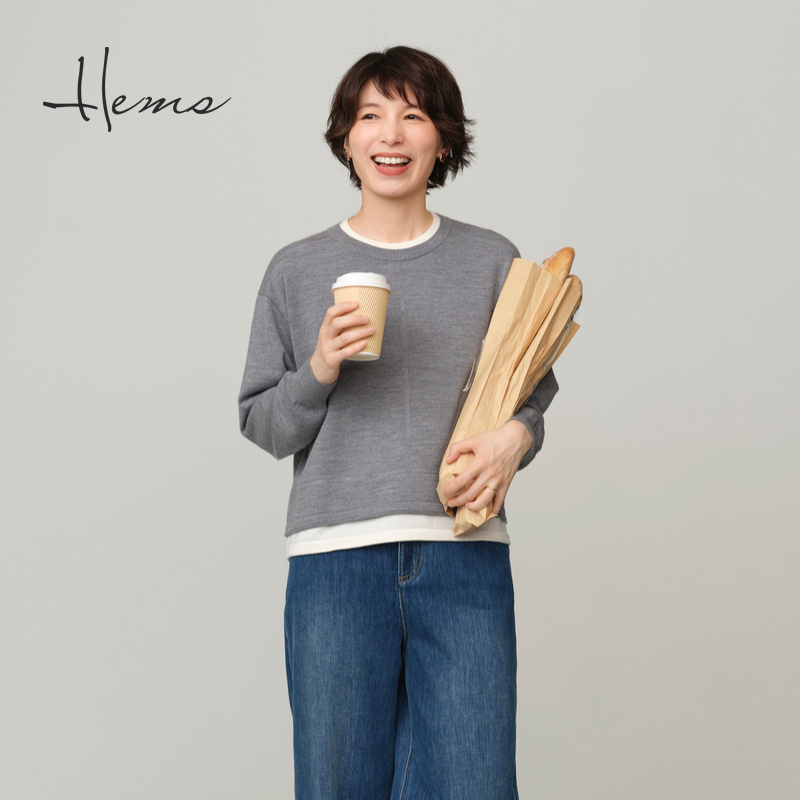 海尔曼斯25秋冬新品慵懒风48NM/2巴素兰亲肤云感羊毛针织250P3B41