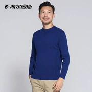 Hellmans 2018 mùa thu đông nam áo len cashmere cổ cao nửa cổ tròn - Áo len Cashmere