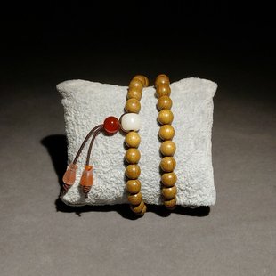 桢楠金丝楠木质手串2023新款 女士手链佛珠中国风男女玛瑙配饰