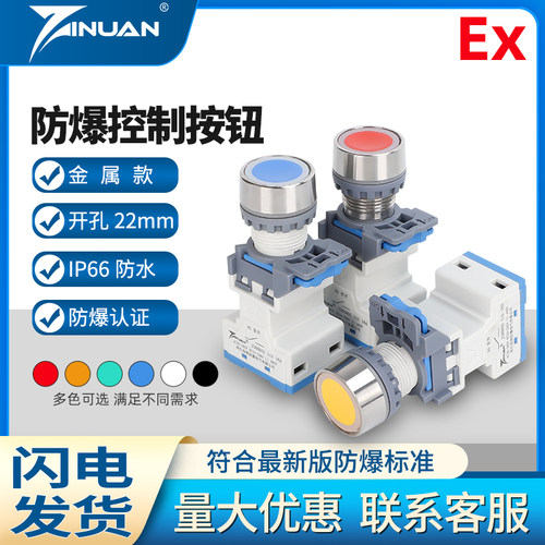 JS8080S控制按钮开关防爆防水M22