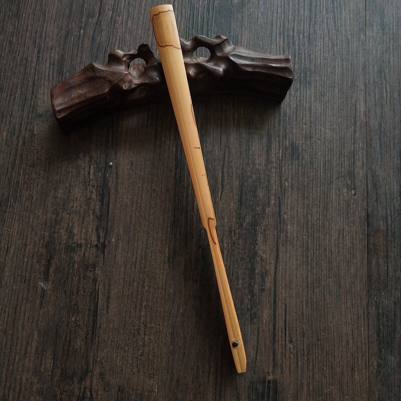 8寸天然蝴蝶花斑竹折扇双面空白扇面苏扇子手工古方头文玩工艺扇