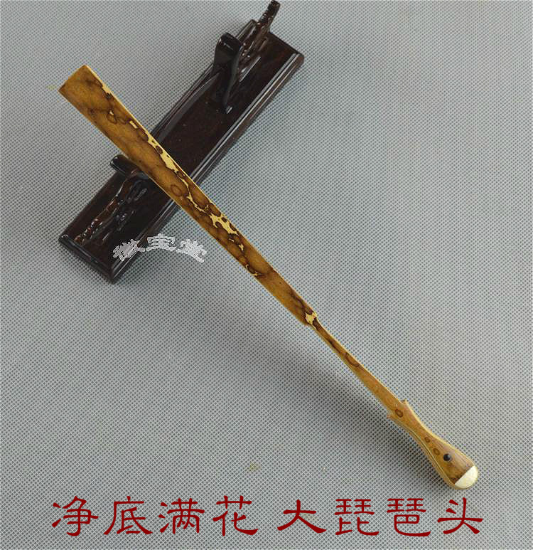 5寸18方天然梅妃斑竹折扇 净底满花苏州老艺人制文玩扇子