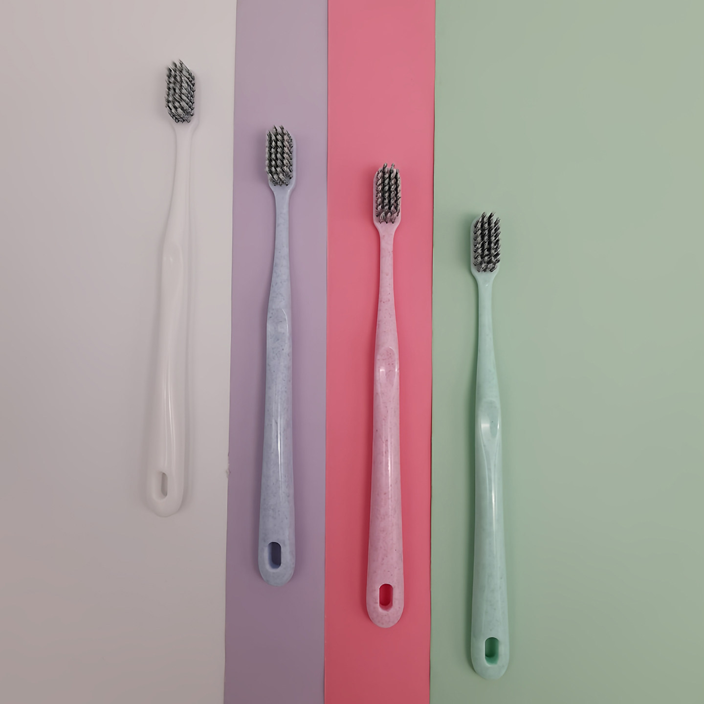 日系马卡龙软毛牙刷超细螺旋毛男女家用待客旅行便捷牙刷套装4支,洗护清洁剂/卫生巾/纸/香薰,牙刷/口腔清洁工具,淘宝优惠券,粉丝福利购,淘宝优惠卷