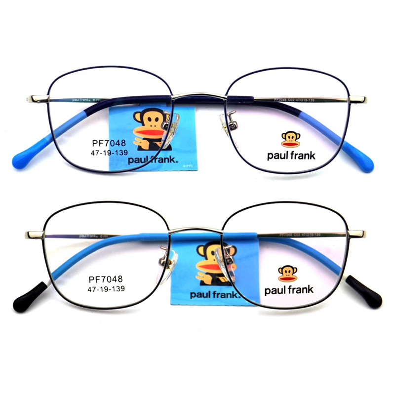 复古近视眼镜架男女通用金属全框