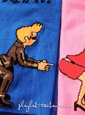 熊猫穴  戳屁股 KUSO 缓压 短袜