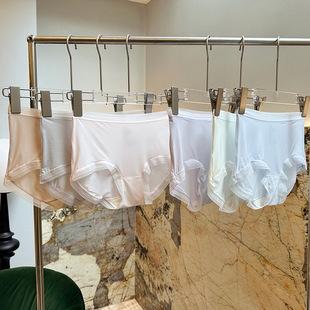 斯雨外贸莫代尔蚕丝混纺裆三条装三角内裤女均码包臀柔弹速干曼Nf