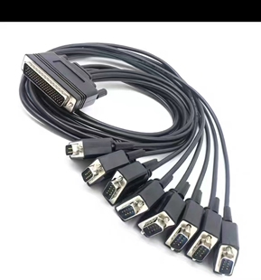 MOXA卡一拖八型号CBL-M78M9*8-100 适用CP-138U-I  CP-118U-I
