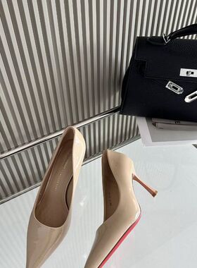 热卖款夏雪儿528-28尖头细高跟漆皮红底时尚法式单鞋女鞋有34码