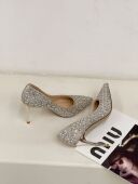 15细高跟9CM尖头水钻满天星时候韩版 单鞋 婚鞋 丹安琪2657 女有34码