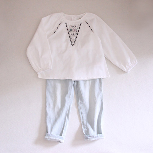 Chemise fille à manche longue - Ref 2086158 Image 1