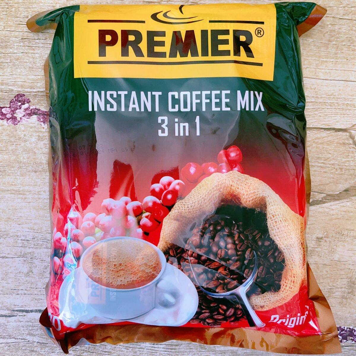 缅甸进口咖啡PREMIER咖啡香浓意式速溶咖啡袋装醇香三合一30杯