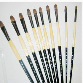 老画匠6支装画笔 狼毫水粉笔  散装 水粉笔 油画笔 单支1号-12号