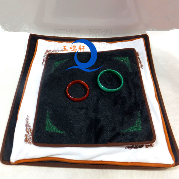 黑白玉鸣轩看货两用黑白色展示布