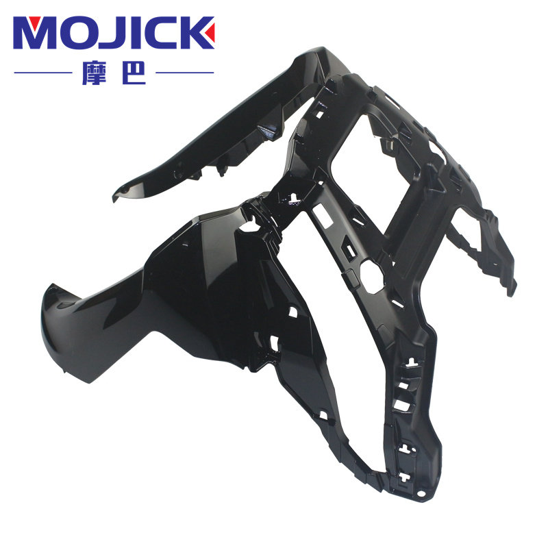 适用豪爵USR125踏板车HJ125T-21原装前围前下护罩鱼嘴前护围外壳