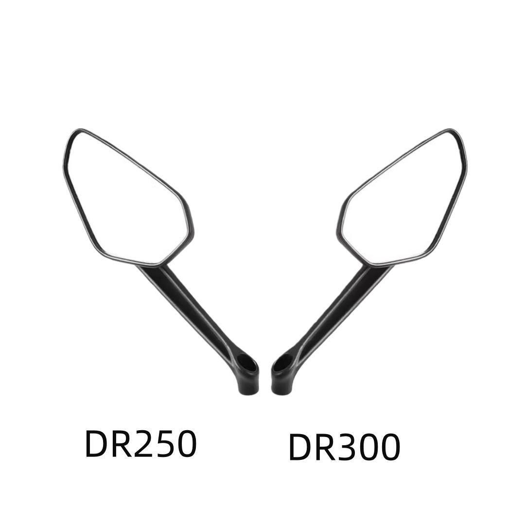 适用豪爵HJ300-A机甲猛兽国四DR300 DR250后视镜反光镜原厂配件