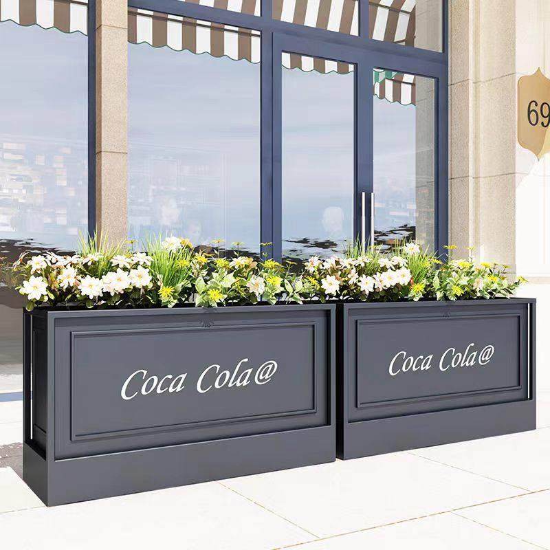 户外不锈钢花池种植箱市政铁艺花箱花器定制组合地产广场隔断围栏,商业/办公家具,花坛/花箱,淘宝优惠券,粉丝福利购,淘宝优惠卷