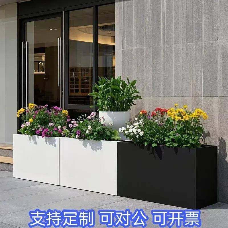 厂家直销花槽花坛室外户外花盆铁艺移动广场组合不锈钢花箱花架,商业/办公家具,花坛/花箱,淘宝优惠券,粉丝福利购,淘宝优惠卷