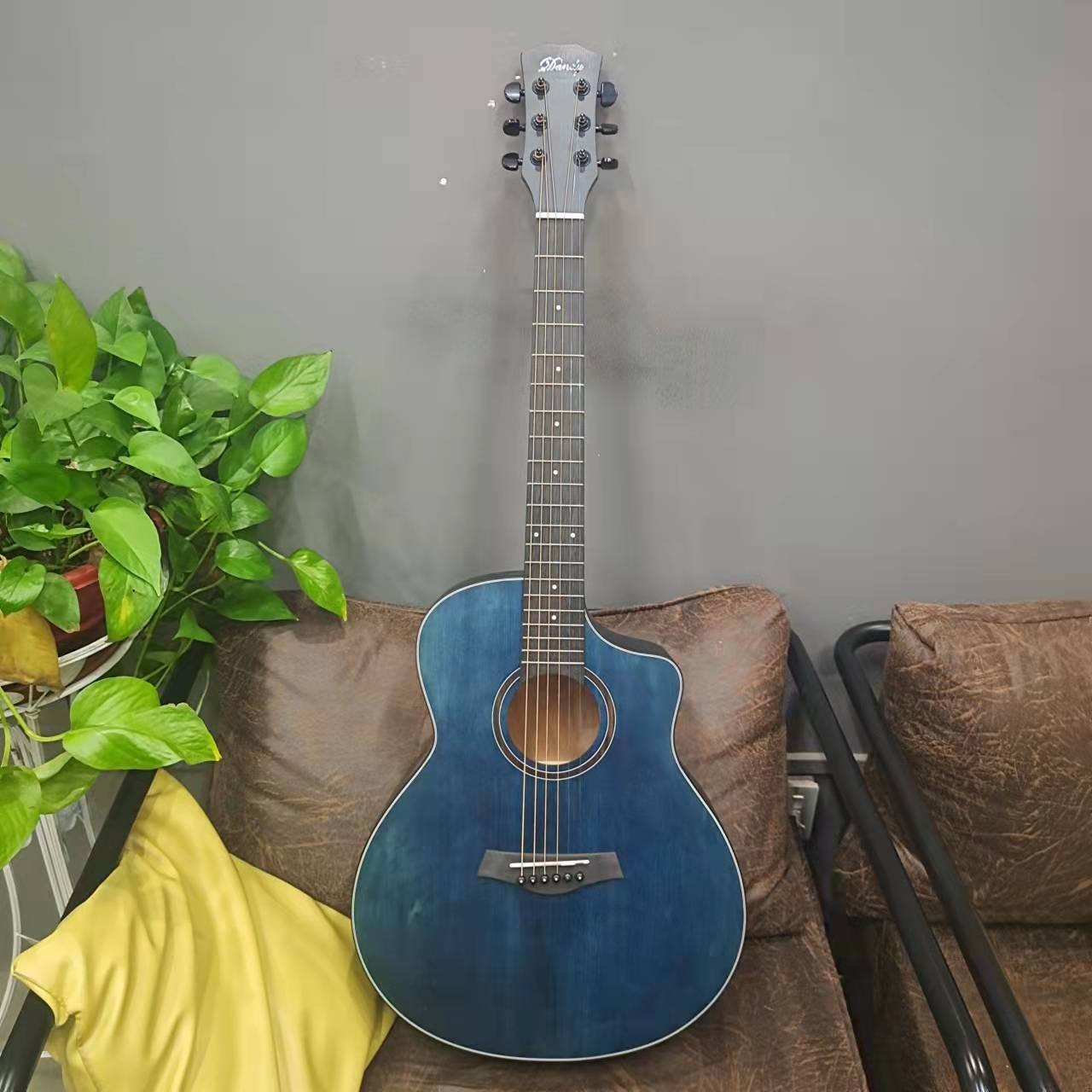 丹迪dandy jf-622云杉木桃花芯36寸三种颜色初学入门民谣电箱吉他