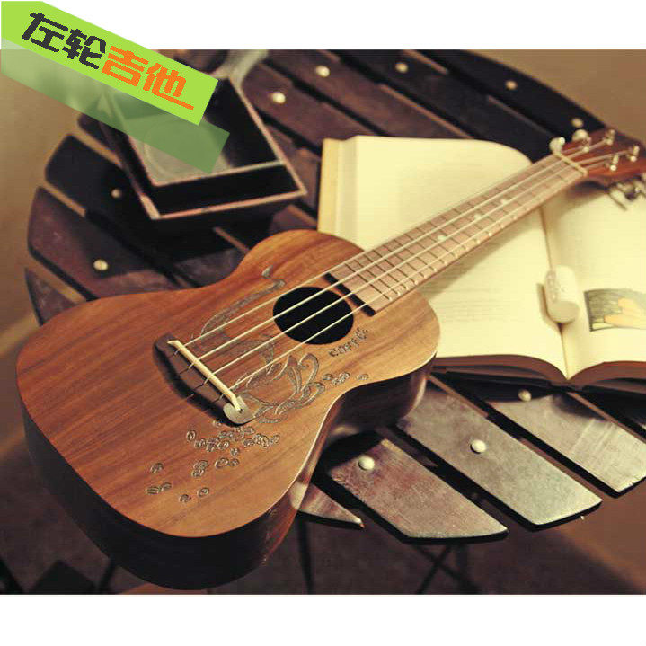 小雨尤克里里少女心女生款可爱口袋尤克里里初学者儿童左轮吉他店