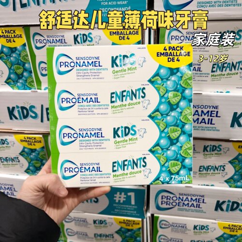 薄荷味保护牙釉质牙膏75mlX4