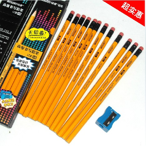 正品马可皮头铅笔2BHB无铅毒