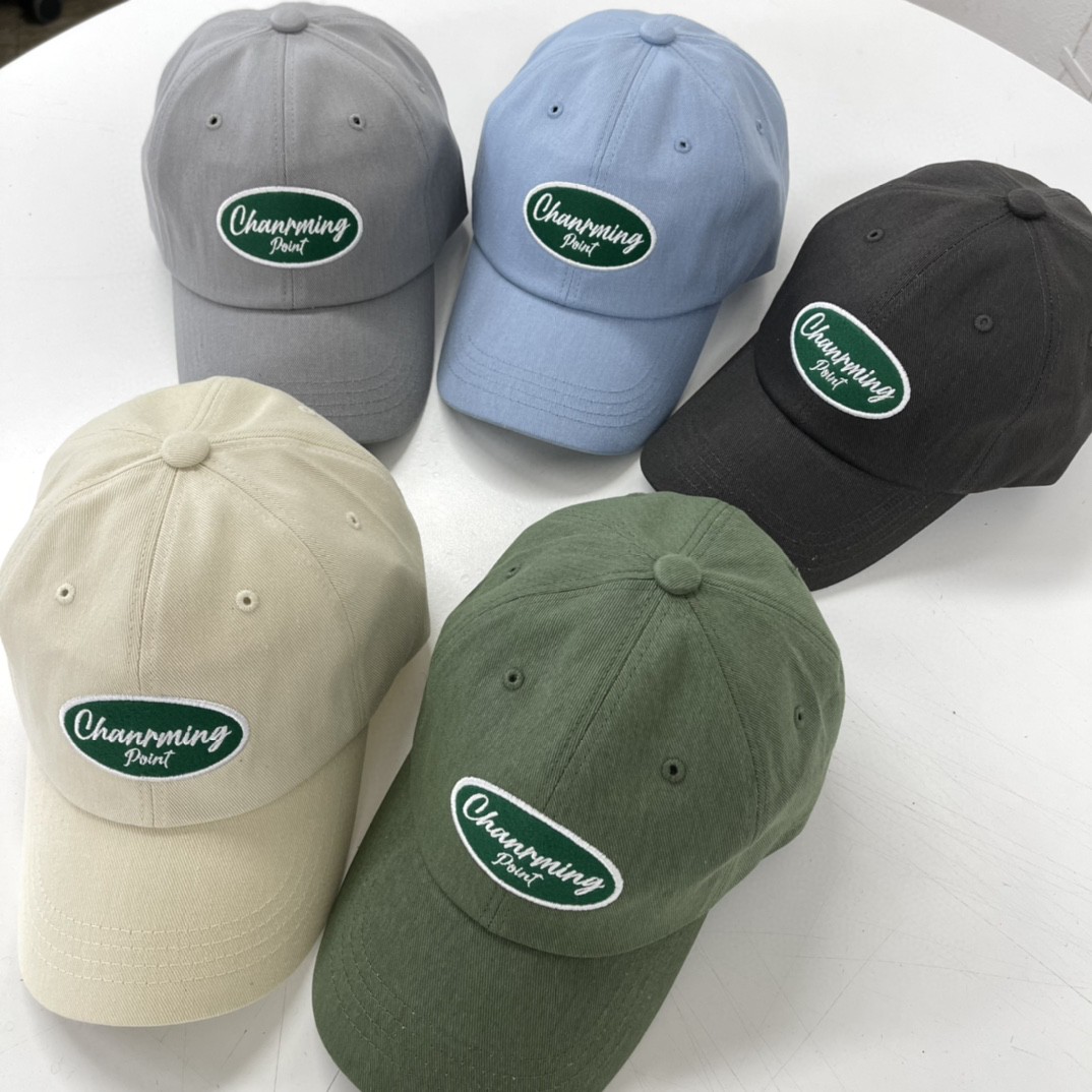 韩国代购棒球帽圆形刺绣休闲时尚男女青年出游防晒遮阳帽鸭舌帽潮