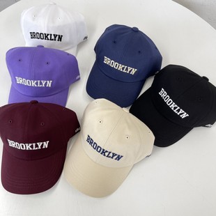 2022春夏新款棒球帽1896简单刺绣圆顶青年逛街防晒遮阳帽鸭舌帽