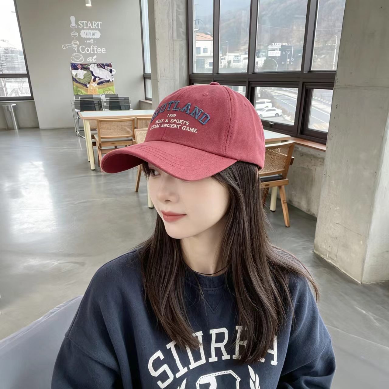 韩国代购大头围防晒棒球帽26新款男女帽子鸭舌帽显脸小遮阳大檐帽