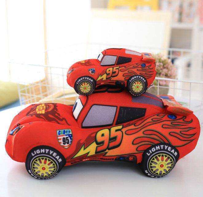 95号小汽车赛车总动员迪士尼闪电麦昆板牙毛绒玩具公仔儿童礼物