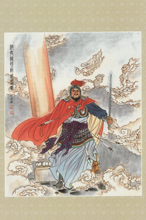 三国演义故事 三国故事 假投降巧计成虚话 饭店居家装饰画