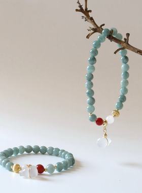 独家「一念双生」 玉石手串