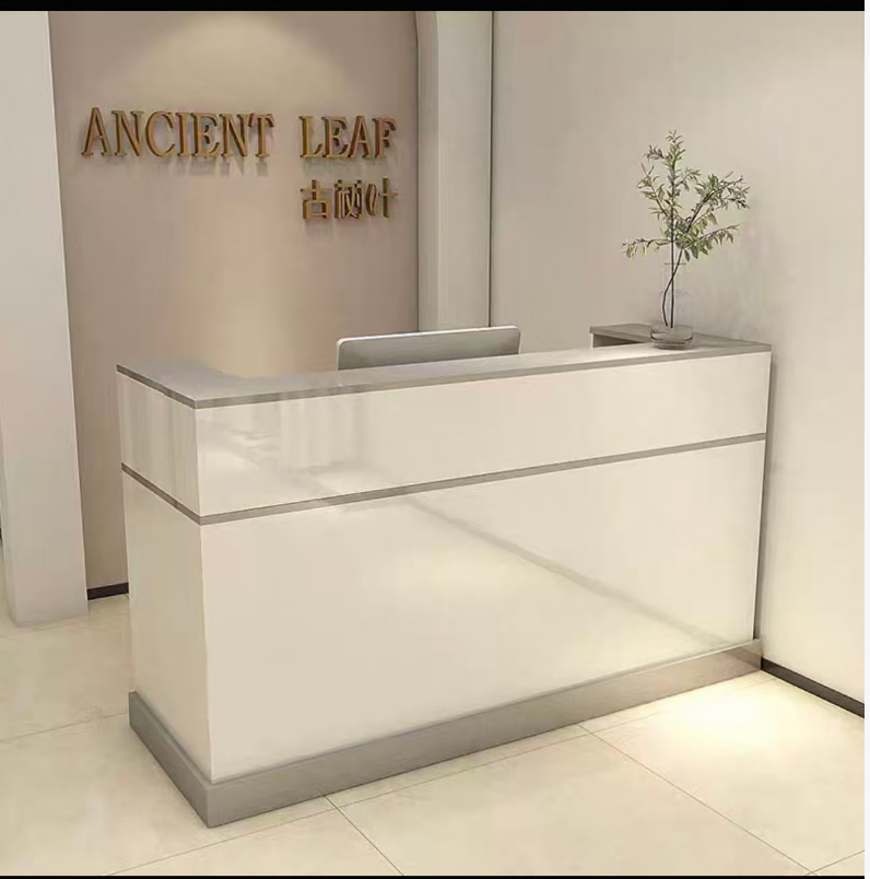 收银台吧台店铺小型服装店柜台简约现代商用女装接待台公司前台桌