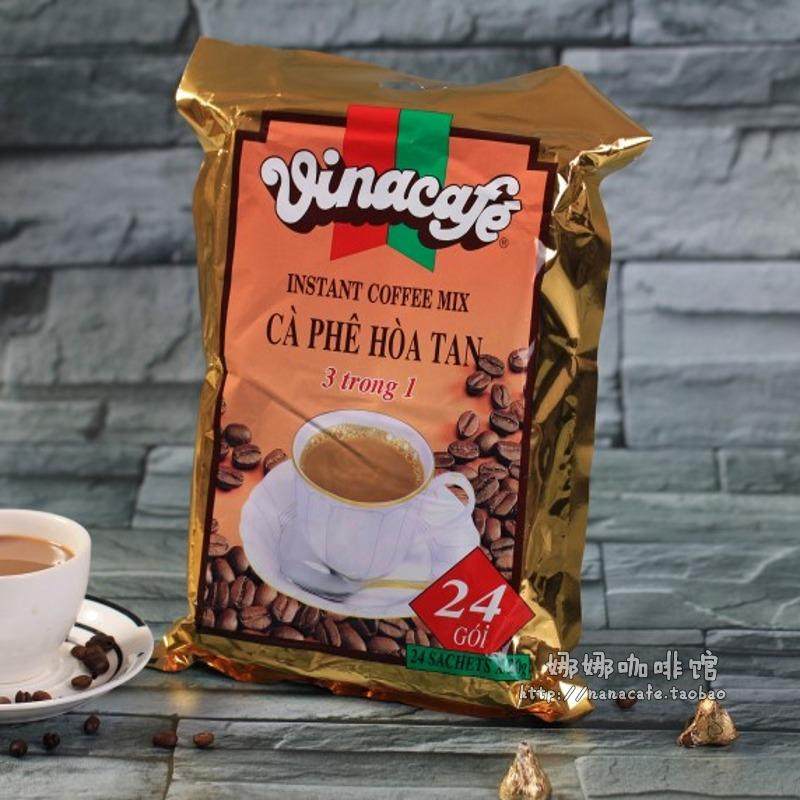 包邮越南特产进口金装威拿vina3合1速溶即溶咖啡480克特惠装饮品
