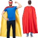 万圣节披风COS超人双层斗篷男女通用多色无帽披肩角色扮演舞台装