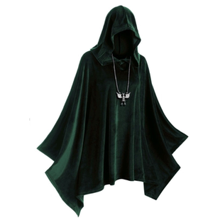 男女通用金丝绒长款蝙蝠款披风万圣节僵尸斗篷外套无挂饰舞会披肩