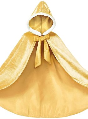 万圣节演出披风cospaly舞台表演公主睡美人摄影写真连帽斗篷